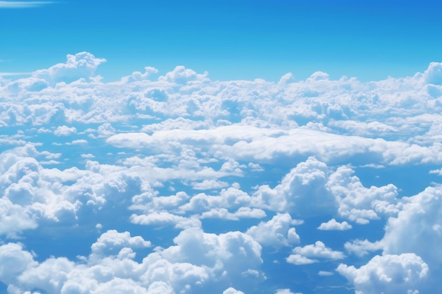 Photo fond de ciel bleu avec de minuscules nuages vue aérienne du ciel bleu avec de minuscules nuages