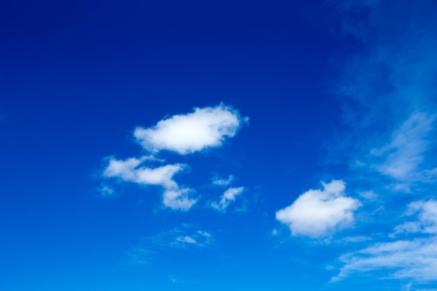 Fond de ciel bleu avec de minuscules nuages