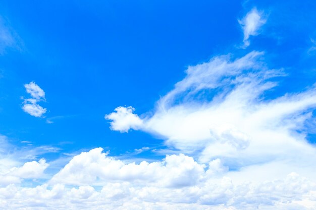 fond de ciel bleu avec de minuscules nuages