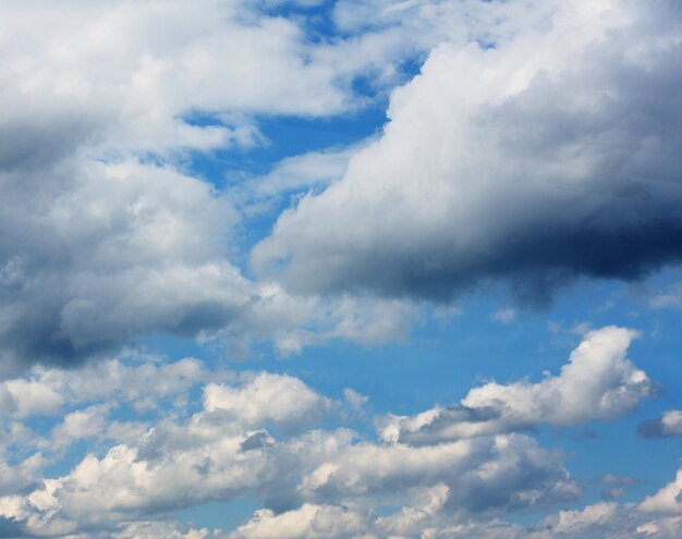 fond de ciel bleu avec des nuages ​​blancs