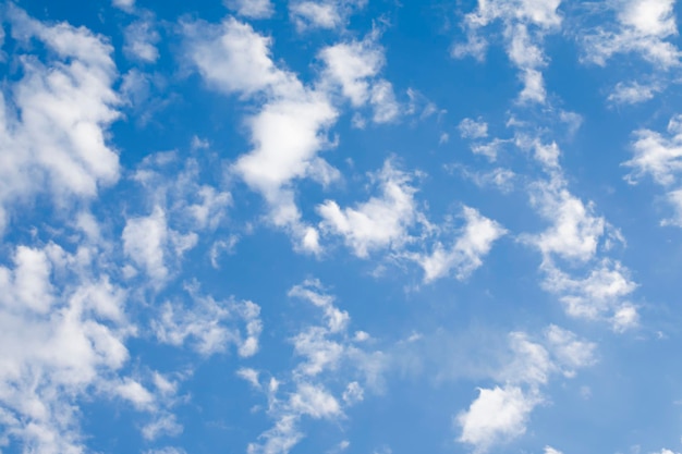 fond de ciel bleu avec des nuages blancs