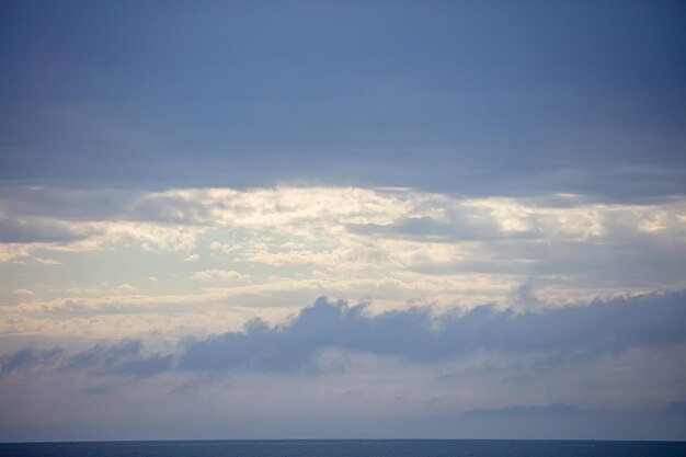 Fond de ciel bleu avec des nuages Fond de ciel naturel