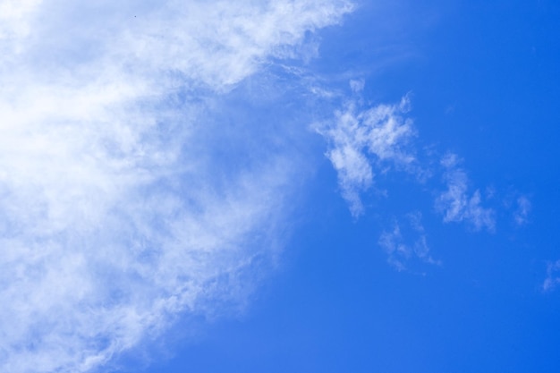 Fond de ciel bleu avec des nuages qui coule