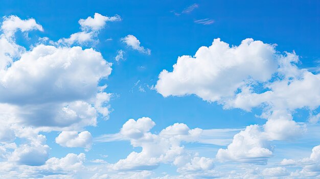 Fond de ciel bleu avec des nuages