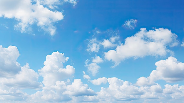 Fond de ciel bleu avec des nuages