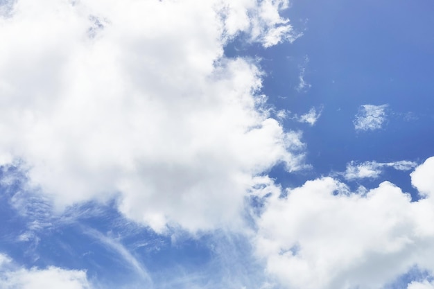 fond de ciel bleu avec des nuages