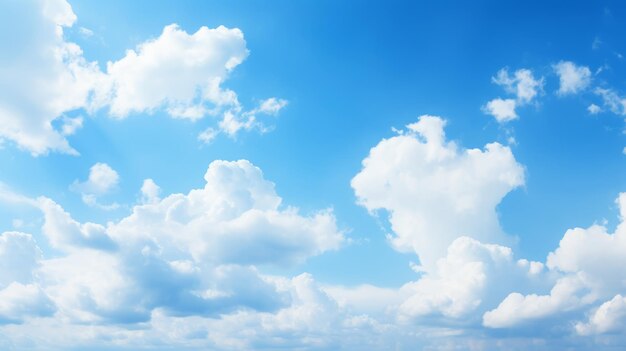 fond de ciel bleu avec un petit nuage