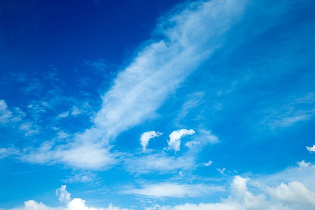 Fond de ciel bleu avec de petits nuages