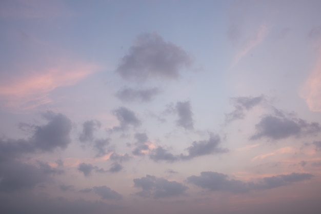 Fond de ciel et nuages