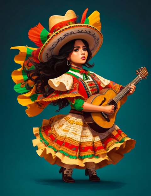 Fond de Cinco de mayo dessiné à la main