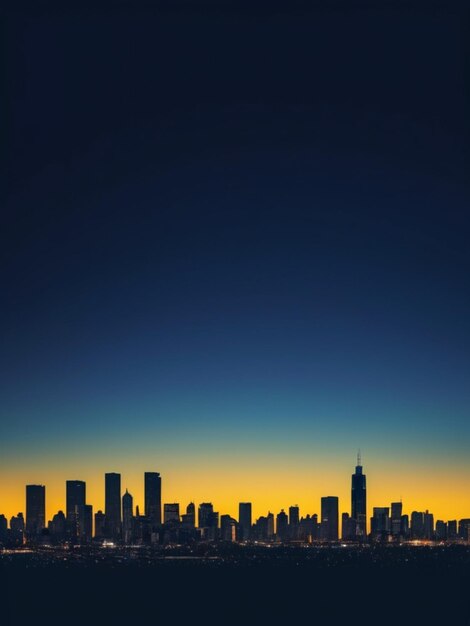 Photo le fond de cityscape twilight