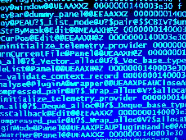 Fond De Code Informatique Pixelisé Bleu Hd