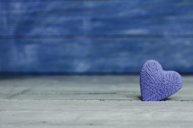 Fond avec coeur en bois, Saint Valentin