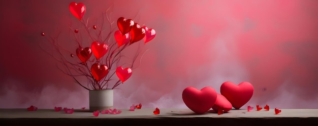 Le fond des cœurs d'amour Thème de conception des valentines