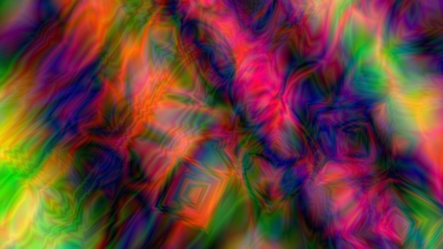 Fond coloré abstrait Animation de fluide doux Gradient torsadé tourbillons ondulés Mouvement géométrique fractal Motifs de fond de mouvement avec des titres Lignes obliques et droites