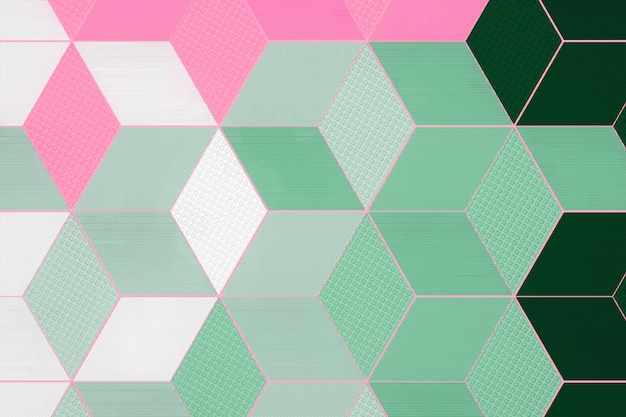 Fond coloré abstrait hexagone 3D