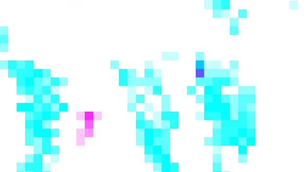 un fond coloré avec un motif bleu et rose et violet