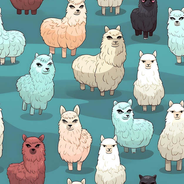 Un fond coloré avec un motif de moutons et les mots " moutons ".