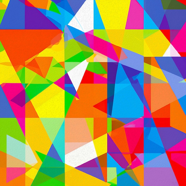 Un fond coloré avec un motif triangle au milieu