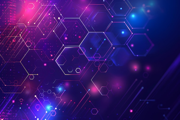 un fond coloré avec les mots hexagone dessus