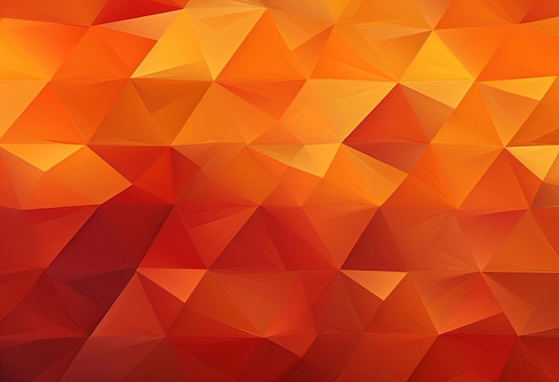 Photo un fond coloré se compose de triangles orange dans le style de tessellations illusoires