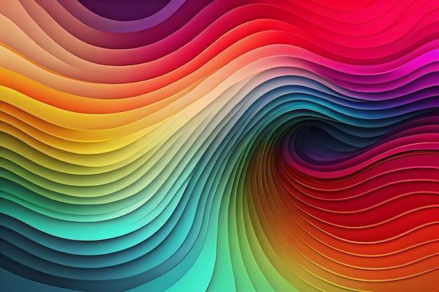 Un fond coloré avec une spirale de couleurs.