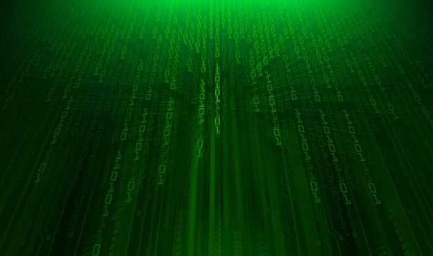 Fond de concept futur technologie cyber circuit vert