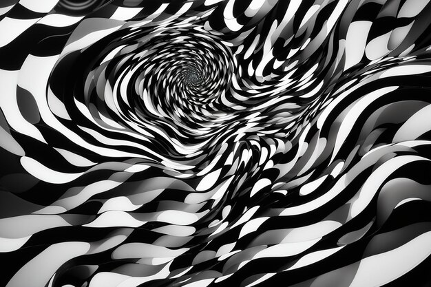 Un fond de conception inspiré du mouvement d'art optique Op Art