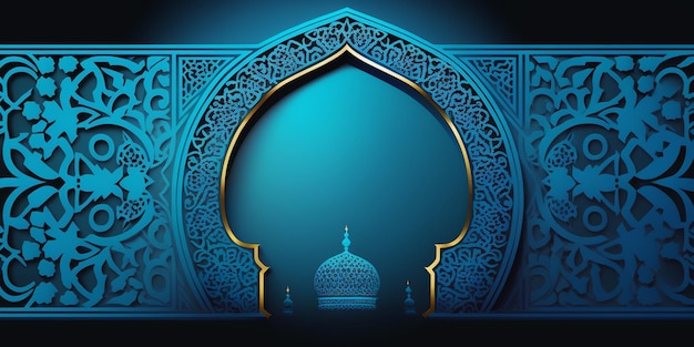 Photo fond de conception islamique avec espace de copie vide bon pour un événement spécial comme le ramadan