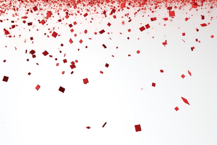 Photo fond de confetti célébration des pétales