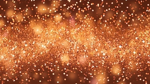 Photo fond de confettis dorés de luxe illustration ai generativexa