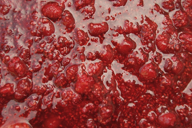Fond de confiture de framboise
