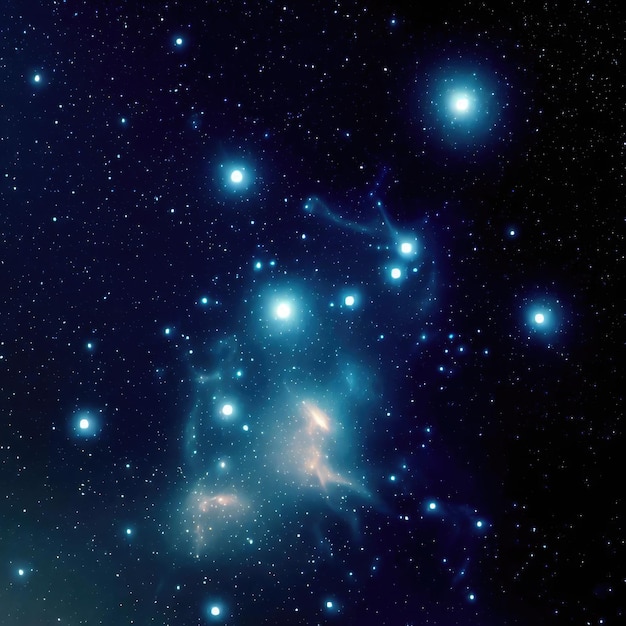 Photo le fond de la constellation d'orion