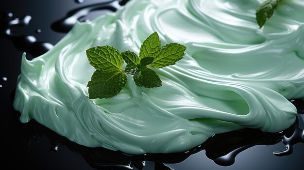 fond de couleur crème à la menthe Contexte Génératif Ai