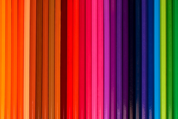 Fond de crayons de couleur de l'école Art conceptuel minimal