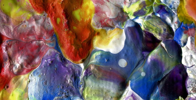 Photo fond créatif de texture marbrée colorée avec des vagues abstraites, style d'art liquide peint à l'huile