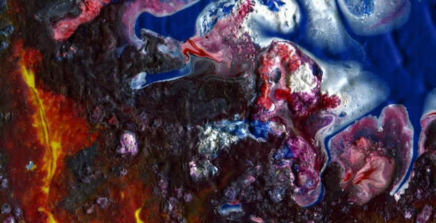 fond créatif de texture marbrée colorée avec des vagues abstraites, style d'art liquide peint à l'huile