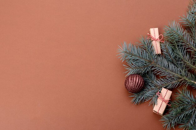 Fond décoratif de couleur vive de Noël