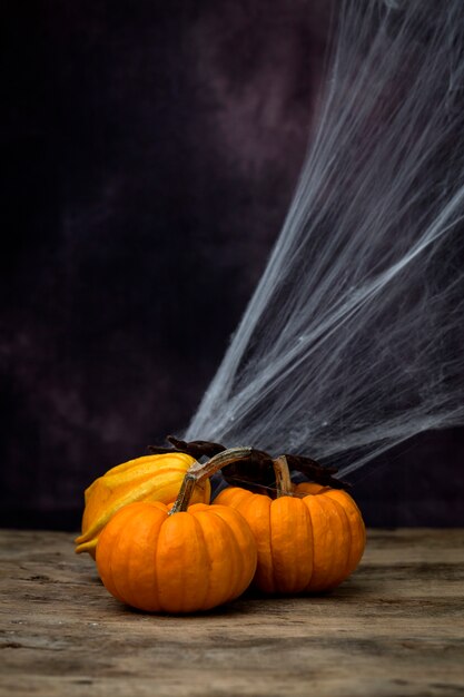 Fond de décoration de Halloween citrouilles