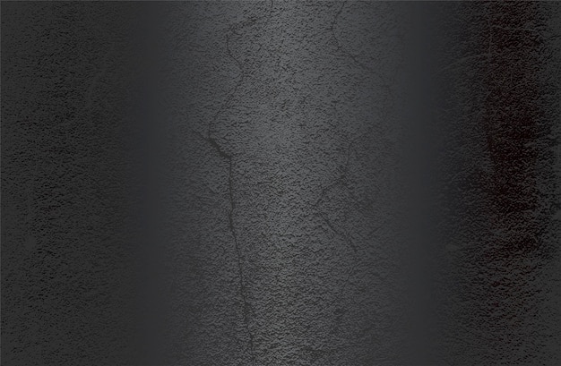 Fond dégradé de métal noir de luxe avec texture de béton fissuré en détresse