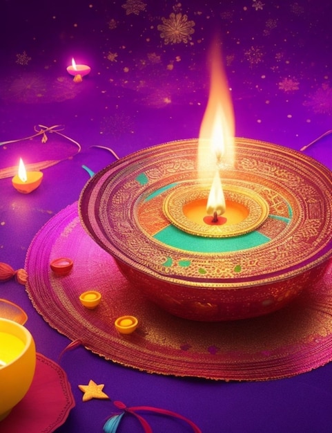 fond de Diwali dynamique