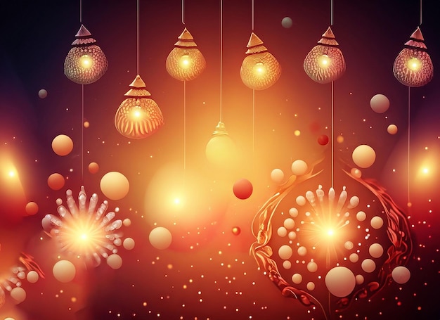 Fond de Diwali avec lumière