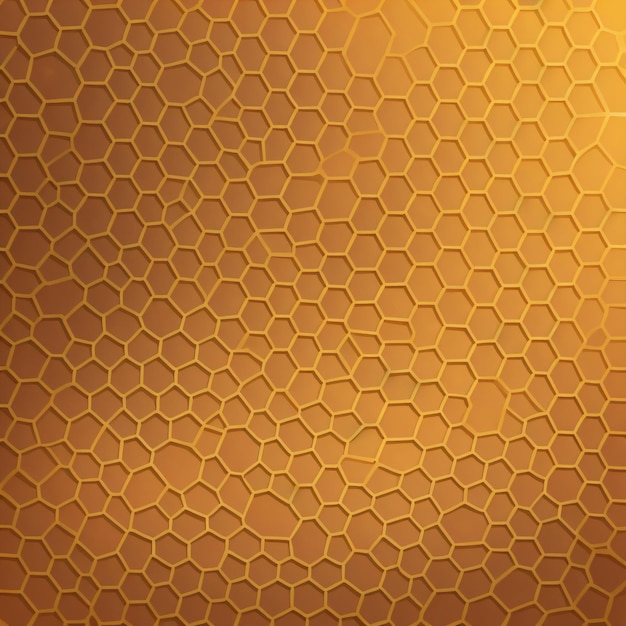 Fond doré avec un motif en forme d'hexagone doré.