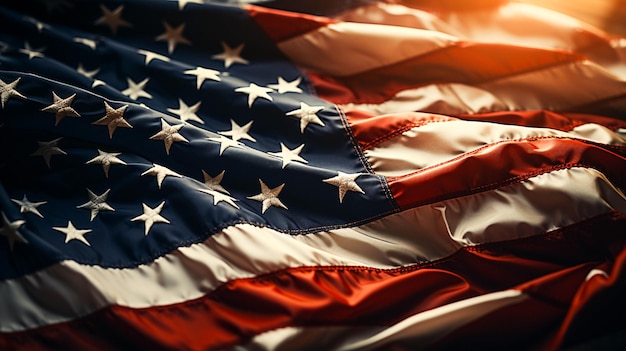 Fond de drapeau américain jour commémoratif patriotique