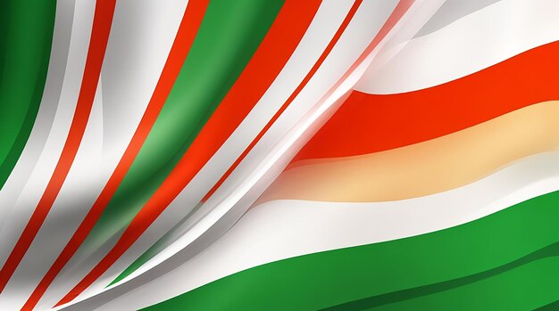 Fond de drapeau indien ondulé élégant moderne