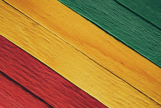 fond de drapeau de reggae en bois