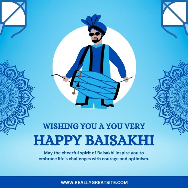 le fond du baisakhi le design du Baisakhi