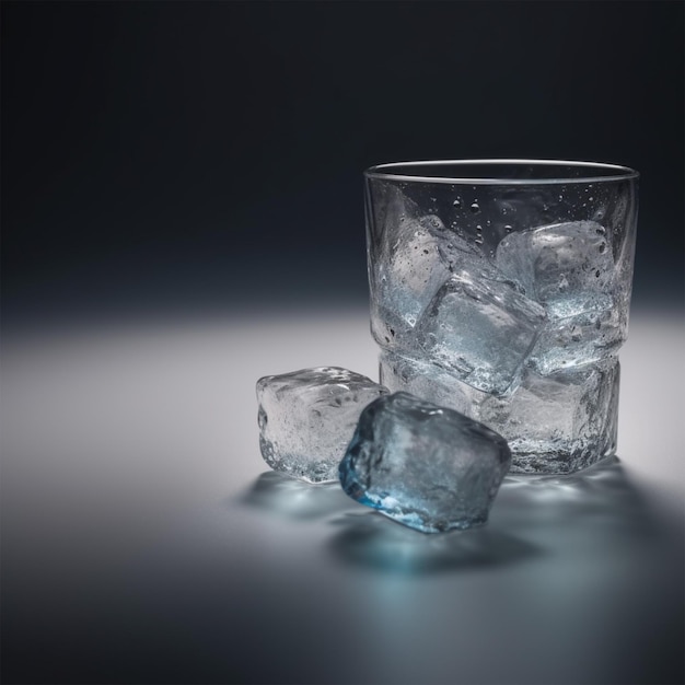 Le fond du cube de glace La nature morte