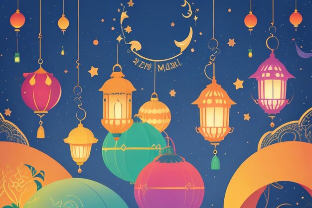Fond du festival du Ramadan AI Generative