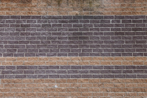 Le fond du mur est fait de briques rouges et brunes, de larges maçonneries avec de la peinture de construction